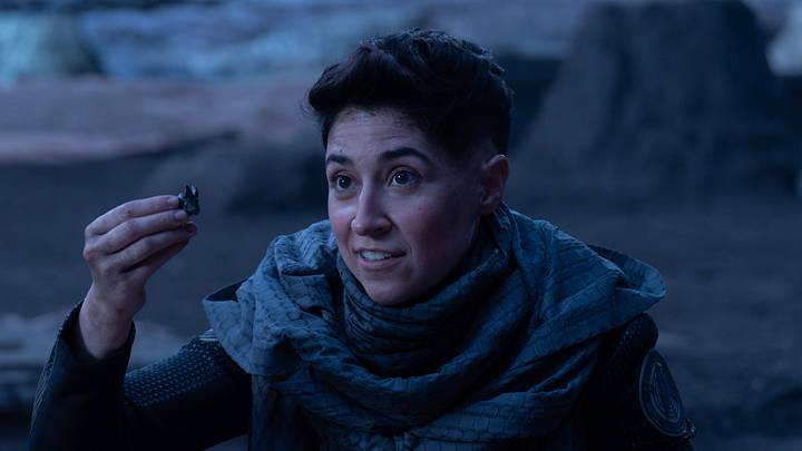 Melissa Navia as Ortegas in season 3, Episode 9 of Strange New Worlds streaming on Paramount+. Photo Credit: Marni Grossman/Paramount+