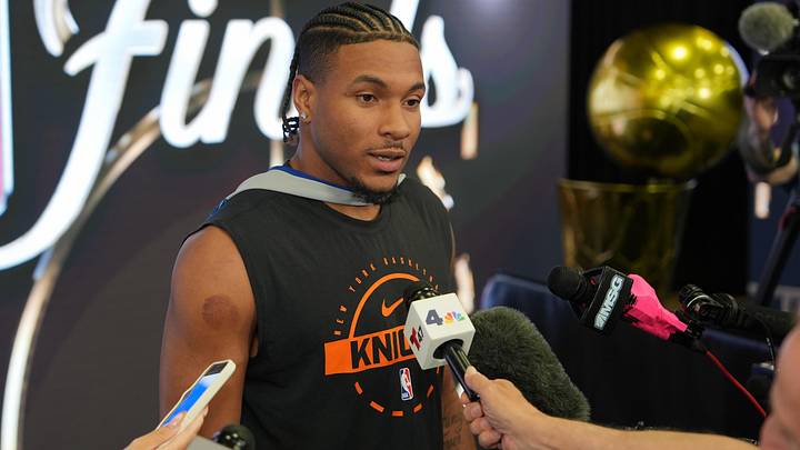 Miles McBride continues to disappoint for the Knicks in the Finals. Miles McBride continues to disappoint for the Knicks in the Finals.