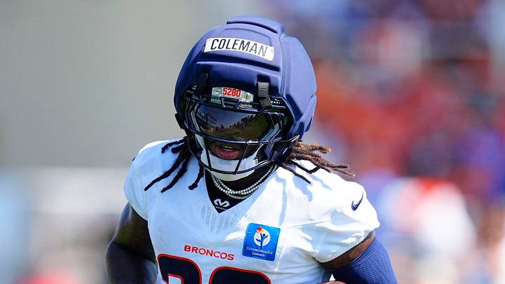 Denver Broncos running back Jonah Coleman Denver Broncos running back Jonah Coleman