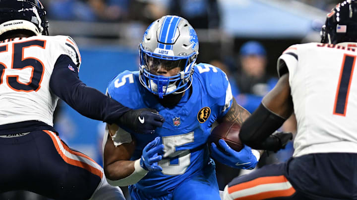 Detroit Lions running back David Montgomery Detroit Lions running back David Montgomery