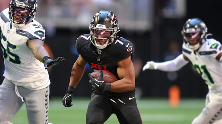 Atlanta Falcons running back Bijan Robinson had one of his best games as a pro against the Seattle Seahawks. Atlanta Falcons running back Bijan Robinson had one of his best games as a pro against the Seattle Seahawks.