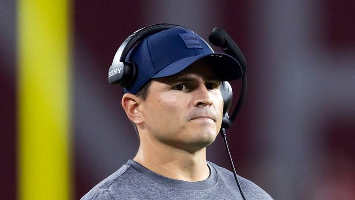 Seattle Seahawks head coach Mike Macdonald on the sidelines