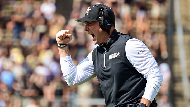 Wake Forest head coach Jake Dickert Wake Forest head coach Jake Dickert
