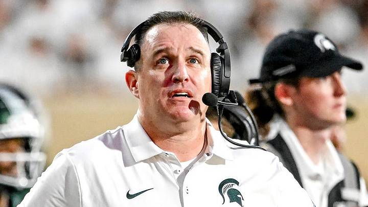 Michigan State’s head coach Pat Fitzgerald looks on during the first quarter in the gam against Toledo on Friday, Sept. 4, 2026, at Spartan Stadium in East Lansing. Michigan State’s head coach Pat Fitzgerald looks on during the first quarter in the gam against Toledo on Friday, Sept. 4, 2026, at Spartan Stadium in East Lansing.