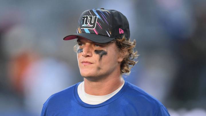 New York Giants quarterback J.J. McCarthy