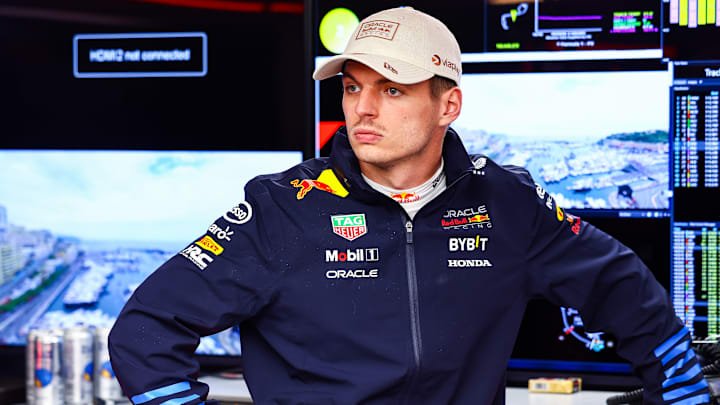 Max Verstappen of the Netherlands and Oracle Red Bull Racing prepares to drive in the garage during practice ahead of the F1 Grand Prix of Monaco at Circuit de Monaco on May 24, 2024 in Monte-Carlo, Monaco.