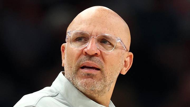 Apr 8, 2026; Phoenix, Arizona, USA; Dallas Mavericks head coach Jason Kidd against the Phoenix Suns at Mortgage Matchup Center. Mandatory Credit: Mark J. Rebilas-Imagn Images Apr 8, 2026; Phoenix, Arizona, USA; Dallas Mavericks head coach Jason Kidd against the Phoenix Suns at Mortgage Matchup Center. Mandatory Credit: Mark J. Rebilas-Imagn Images
