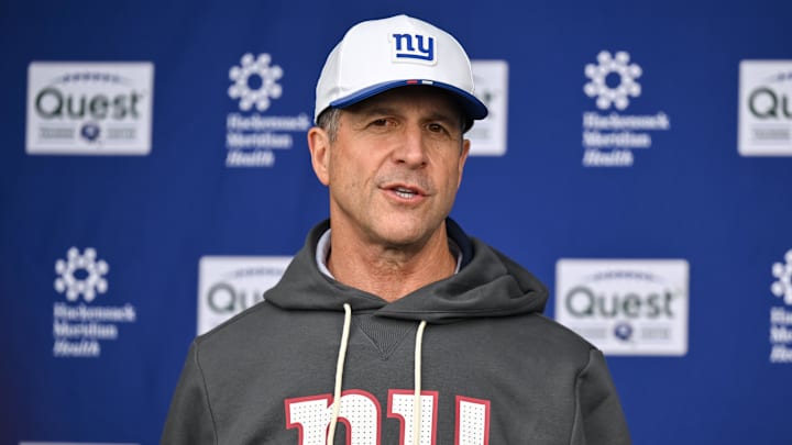New York Giants - head coach John Harbaugh New York Giants - head coach John Harbaugh