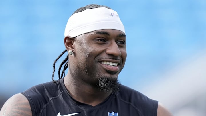 Carolina Panthers wide receiver Xavier Legette