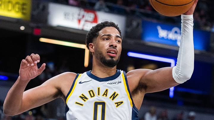 Oct 16, 2026; Indianapolis, Indiana, USA; Indiana Pacers guard Tyrese Haliburton (0) rebounds the ball in the first half against the Milwaukee Bucks at Gainbridge Fieldhouse. Mandatory Credit: Trevor Ruszkowski-Imagn Images Oct 16, 2026; Indianapolis, Indiana, USA; Indiana Pacers guard Tyrese Haliburton (0) rebounds the ball in the first half against the Milwaukee Bucks at Gainbridge Fieldhouse. Mandatory Credit: Trevor Ruszkowski-Imagn Images
