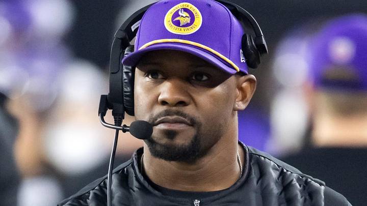 Minnesota Vikings defensive coordinator Brian Flores Minnesota Vikings defensive coordinator Brian Flores