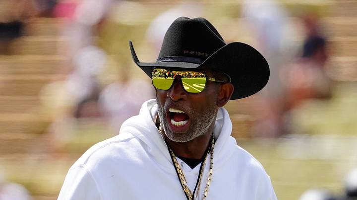 Sep 12, 2026; Boulder, Colorado, USA;  Colorado Buffaloes head coach Deion Sanders before the game against Weber State at Folsom Field. 