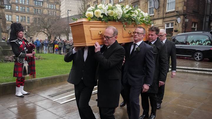 Denis Law's funeral took place in Manchester Denis Law's funeral took place in Manchester