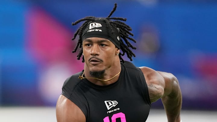 Toledo defensive back Andre Fuller (DB10) during the NFL Scouting Combine.