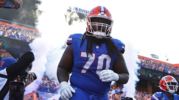 Florida Gators offensive lineman Damieon George Jr. is using his journey as a father to fuel him as a football player. Florida Gators offensive lineman Damieon George Jr. is using his journey as a father to fuel him as a football player.