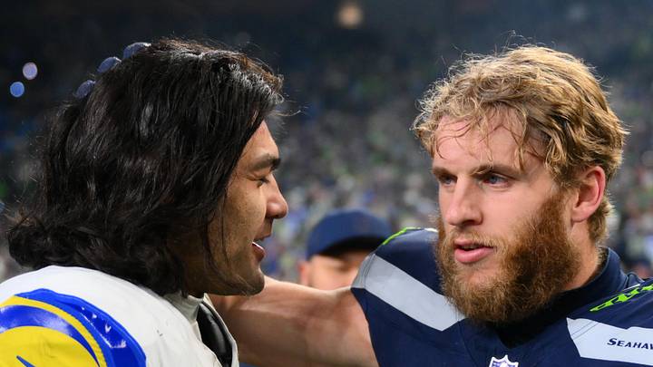 Seattle Seahawks wide receiver Cooper Kupp and Los Angeles Rams wide receiver Puka Nacua.