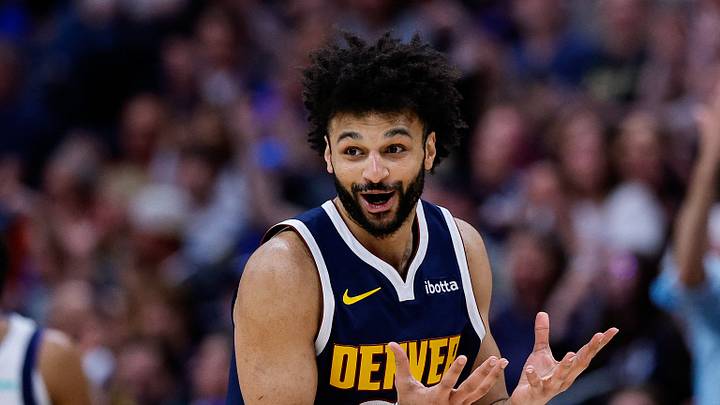 Mar 25, 2026; Denver, Colorado, USA; Denver Nuggets guard Jamal Murray (27) reacts after a play in the third quarter against the Dallas Mavericks at Ball Arena. Mandatory Credit: Isaiah J. Downing-Imagn Images Mar 25, 2026; Denver, Colorado, USA; Denver Nuggets guard Jamal Murray (27) reacts after a play in the third quarter against the Dallas Mavericks at Ball Arena. Mandatory Credit: Isaiah J. Downing-Imagn Images