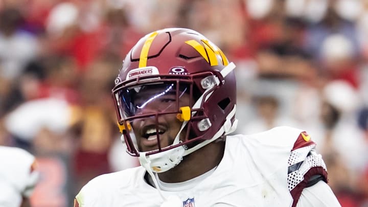 Washington Commanders defensive tackle Daron Payne against the Arizona Cardinals.