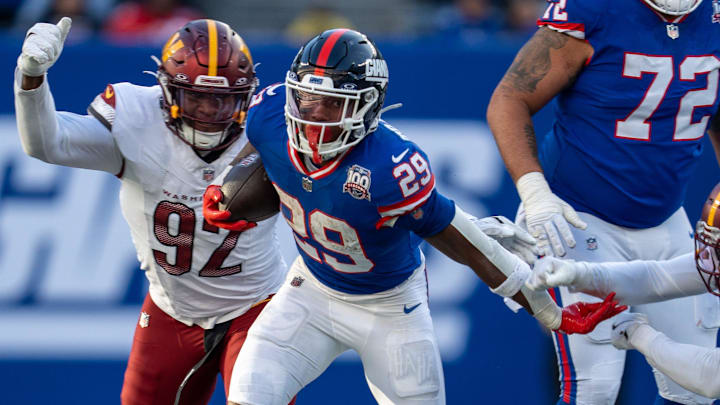 Giants running back Tyrone Tracy Jr. has sleeper value this week in fantasy football. 