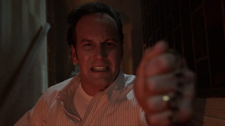PATRICK WILSON as Ed Warren and in New Line Cinema’s horror film “THE CONJURING: THE DEVIL MADE ME DO IT,” a Warner Bros. Pictures release. Courtesy of Warner Bros. Pictures