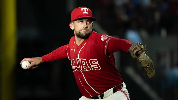 Texas Rangers pitcher Nathan Eovaldi. Texas Rangers pitcher Nathan Eovaldi.