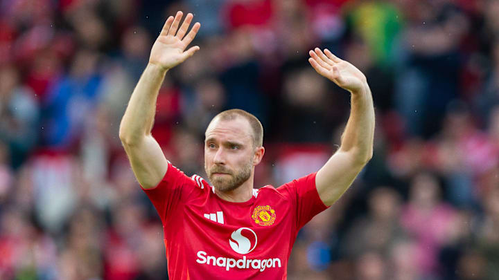 Christian Eriksen waved goodbye to Man Utd fans at the end of last season.