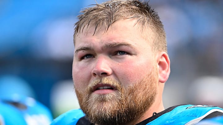 Carolina Panthers center Cade Mays (64).