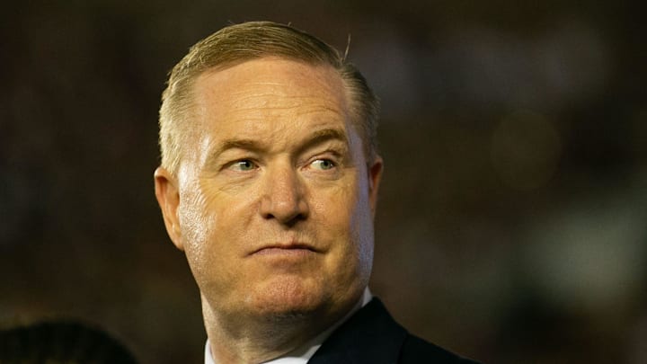 Florida State University Athletics Director Michael Alford watches as the Seminoles host the Boston College Eagles for a football game.

Fsu Alford002