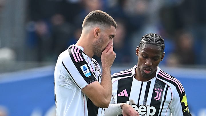 With Juve's top striker Dusan Vlahovic, left, injured then Jonathan David could take over the center forward role With Juve's top striker Dusan Vlahovic, left, injured then Jonathan David could take over the center forward role