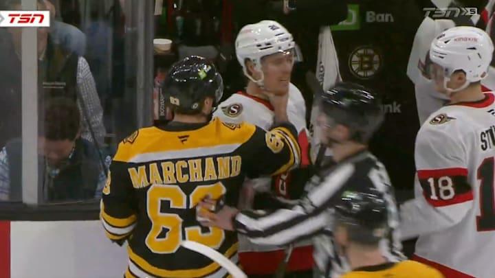 Marchand is known for his on-ice antics.