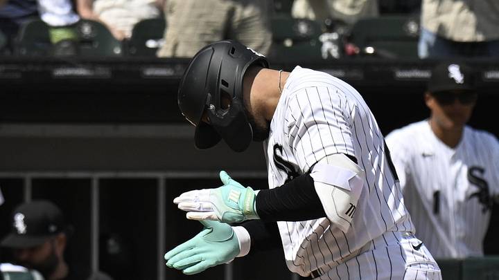 May 30, 2026; Chicago, Illinois, USA;  Chicago White Sox catcher Edgar Quero (26) claps after hitting a home run during the seventh inning against the Detroit Tigers at Rate Field. Mandatory Credit: Matt Marton-Imagn Images
