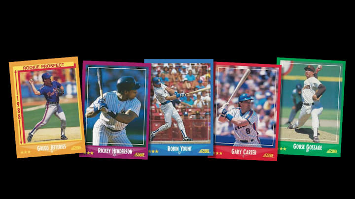 Assorted 1988 Score baseball cards
