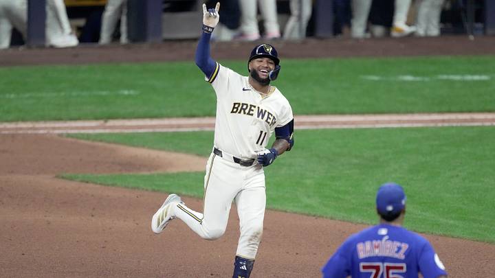 Brewers left fielder Jackson Chourio circles the bases after hitting a two-out, two-run home run to tie the game during the bottom of the ninth inning against the Cubs on Tuesday, Sept. 8 at American Family Field.. Brewers left fielder Jackson Chourio circles the bases after hitting a two-out, two-run home run to tie the game during the bottom of the ninth inning against the Cubs on Tuesday, Sept. 8 at American Family Field..