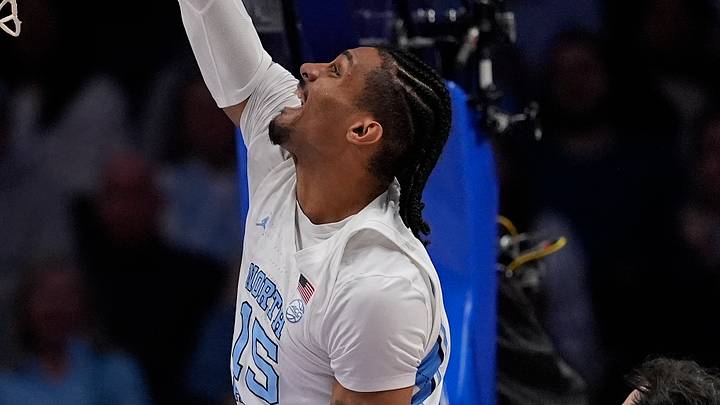 Mar 12, 2026; Charlotte, NC, USA; North Carolina Tar Heels forward Jarin Stevenson (15) makes a lay up during the second half against the North Carolina Tar Heels at Spectrum Center. Mandatory Credit: Jim Dedmon-Imagn Images Mar 12, 2026; Charlotte, NC, USA; North Carolina Tar Heels forward Jarin Stevenson (15) makes a lay up during the second half against the North Carolina Tar Heels at Spectrum Center. Mandatory Credit: Jim Dedmon-Imagn Images