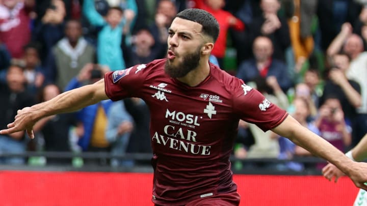 Georges Mikautadze a marqué lors des playoffs pour le maintien en Ligue 1, contre Saint-Étienne.