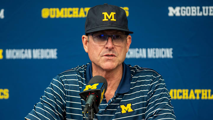 Michigan head coach Jim Harbaugh