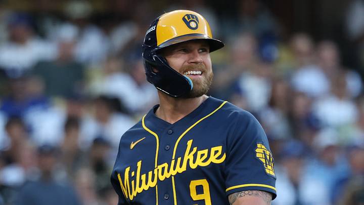 Milwaukee Brewers first baseman Jake Bauers