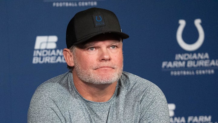 Indianapolis Colts general manager Chris Ballard speaks