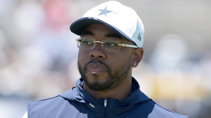 Dallas Cowboys defensive coordinator Christian Parker at training camp at River Ridge Playing Fields.