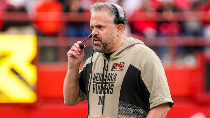 Nebraska head coach Matt Rhule. 