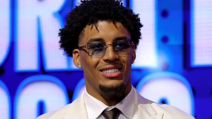 Jun 23, 2026; New York, NY, USA; Draft prospect Yaxel Lendeborg poses for photos on the red carpet before the 2026 NBA draft at Barclays Center. Mandatory Credit: Brad Penner-Imagn Images Jun 23, 2026; New York, NY, USA; Draft prospect Yaxel Lendeborg poses for photos on the red carpet before the 2026 NBA draft at Barclays Center. Mandatory Credit: Brad Penner-Imagn Images