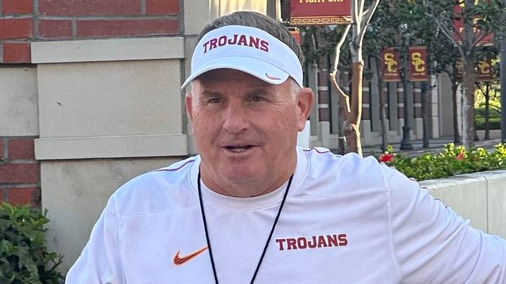USC Trojans defensive coordinator Gary Patterson USC Trojans defensive coordinator Gary Patterson
