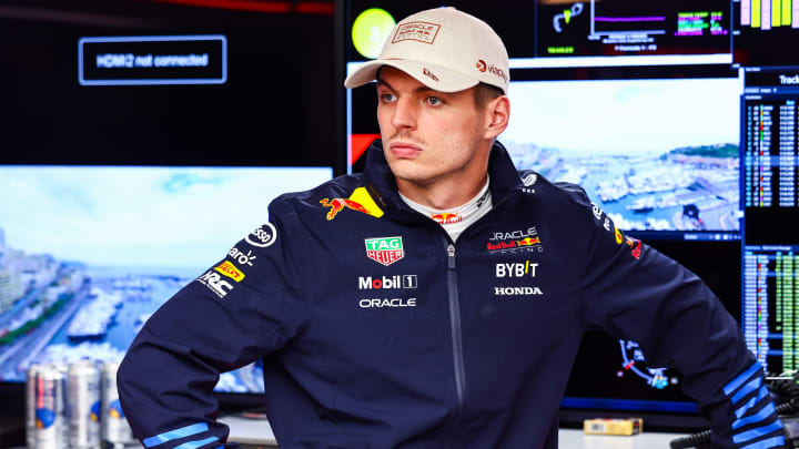 Max Verstappen of the Netherlands and Oracle Red Bull Racing prepares to drive in the garage during practice ahead of the F1 Grand Prix of Monaco at Circuit de Monaco on May 24, 2024 in Monte-Carlo, Monaco.