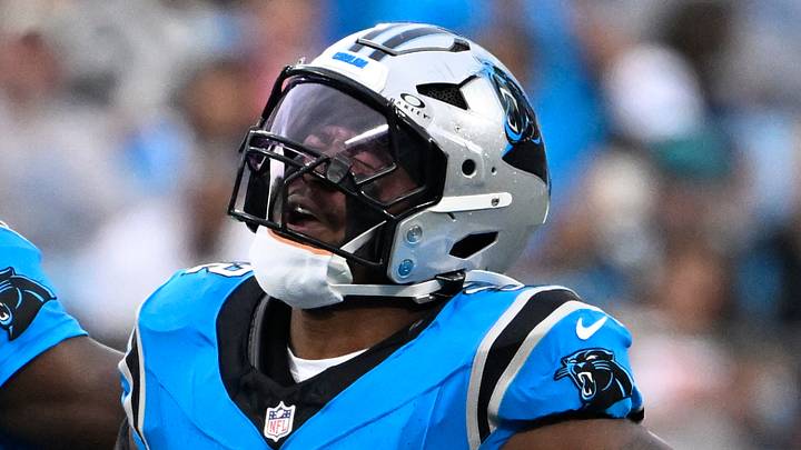 Carolina Panthers linebacker Trevin Wallace Carolina Panthers linebacker Trevin Wallace