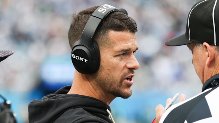 Carolina Panthers head coach Dave Canales