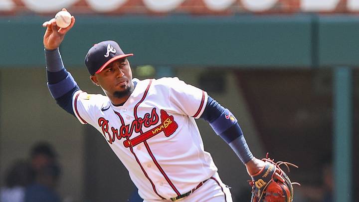 Aug 16, 2026; Cumberland, Georgia, USA; Atlanta Braves second baseman Ozzie Albies (1) throws the ball to first base for an out against the Arizona Diamondbacks during the fourth inning at Truist Park. Mandatory Credit: Jordan Godfree-Imagn Images