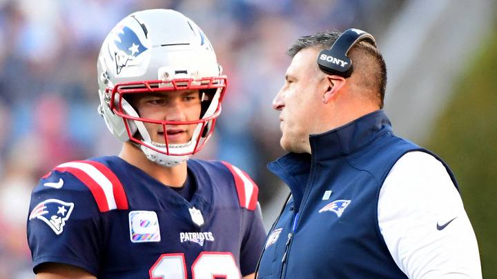 New England Patriots head coach Mike Vrabel and quarterback Drake Maye New England Patriots head coach Mike Vrabel and quarterback Drake Maye