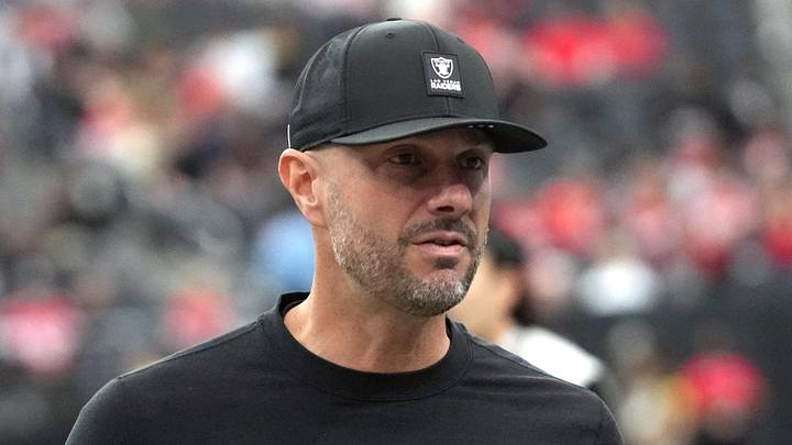 Las Vegas Raiders general manager John Spytek during a game against the Kansas City Chiefs.