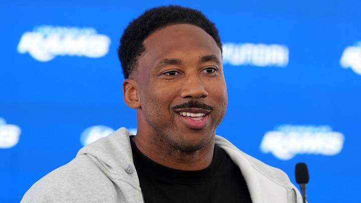 Los Angeles Rams defensive end Myles Garrett. Los Angeles Rams defensive end Myles Garrett.