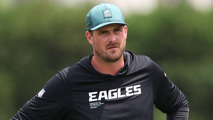 Philadelphia Eagles offensive coordinator Sean Mannion Philadelphia Eagles offensive coordinator Sean Mannion